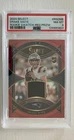 2024 Panini Select Rookie Swatches Drake Maye #RS-DME Red Prizm PSA 8