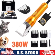 Heavy-Duty Pet Hair Trimmers Electric Professional Dog Grooming Clippers NEW