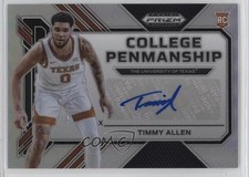 2023-24 Panini Prizm Draft Picks College Penmanship Silver Timmy Allen Auto 17u0