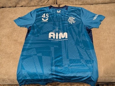 CASTORE GLASGOW RANGERS PLAYER ISSUE TRAININGSSHIRT MEDIUM HERREN - #45 MCCAUSLAND