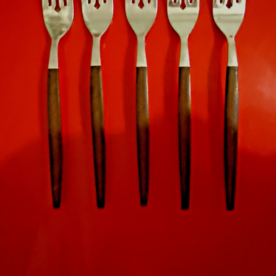 EKCO ETERNA 独木松饼合成木质餐具 x5 沙拉叉 日本替换件 — 第 3/4 张图片