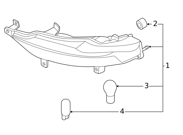 Genuine Hyundai Backup Lamp Assembly 92406-N9500 | eBay
