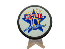 ECHL Hockey Puck - 10th Anniversary 1988-1998 Commemorative League Logo
