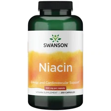 Swanson Niacin 500 mg 250 Capsules