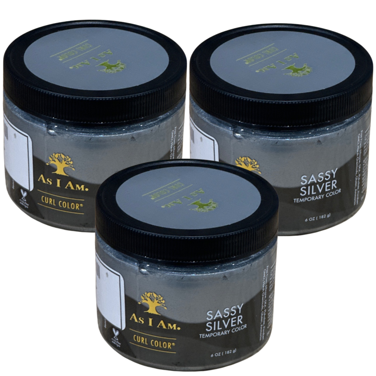 Temporary Hair Gel Sassy Silver 6oz Define & Style