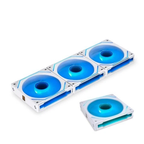LIAN LI UNI FAN SL INF 120 V2 RGB x4 Bianco Ventole Nuovo!