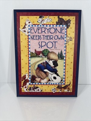Mary Engelbreit '' Everyone Needs Their Own Spot '' ~ 11''X15'' Colorplak Classics