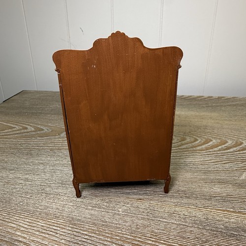 Dollhouse Miniature Chrysnbon Display Cabinet w/Dishware 1:12 Scale - Picture 4 of 11