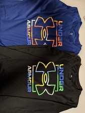 Set Of 2 Boys Under Armour size 5 Long Sleeve Shirts