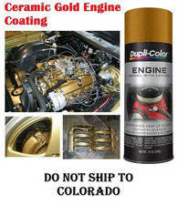Ceramic Gold Spray Coating High Heat Paint Engine Enamel Caliper Brake Rotor