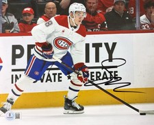 LANE HUTSON SIGNED MONTREAL CANADIENS 8X10 PHOTO BECKETT BAS COA AUTOGRAPH