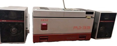 AKAI PJ-33FS RADIO RECEIVER TAPE PLAYER  VINTAGE RARE