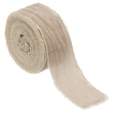 Velvet Ribbon 1-1/2"x3Yd Handmade Frayed Vintage Ribbons Khaki