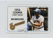 1981 Perma-Graphics/Topps Credit Cards Cecil Cooper #125-015