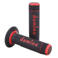 GriffüBerzug Domino Offroad-Motorrad A020 Schwarz-Rot Geschlossenende 120-123Mm