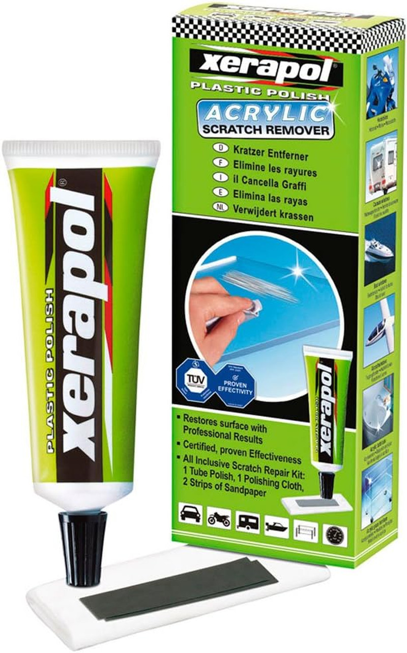 Quixx Rimuovi Graffi Acrilico 50G - Lucidante Professionale Plexiglas
