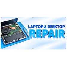 Laptop And Desktop Repair Vinyl Banner Computer Technical Service Sign