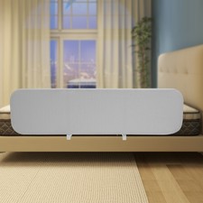 Foldable 59 inch Extra Long Toddler Bed Rail Guard for Kids Elderly Adjustable