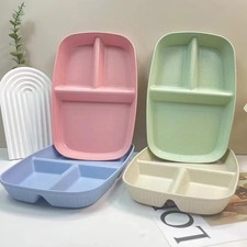 Divided Plates 10.5 Inch for Adults, Portion Control Bariatric Plate, Wheat S...