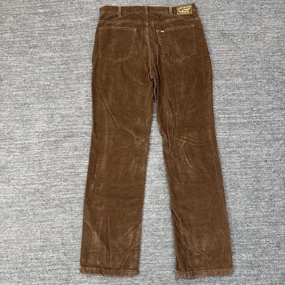 Винтажные мужские брюки Gap Pioneer 36x32 (подходит 34X31) коричневые вельветовые прямые 80-е - Изображение 2 из 4