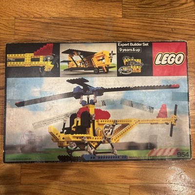 VINTAGE Lego TECHNIC 954 Sky Copter w/ box 370 Interlocking pieces
