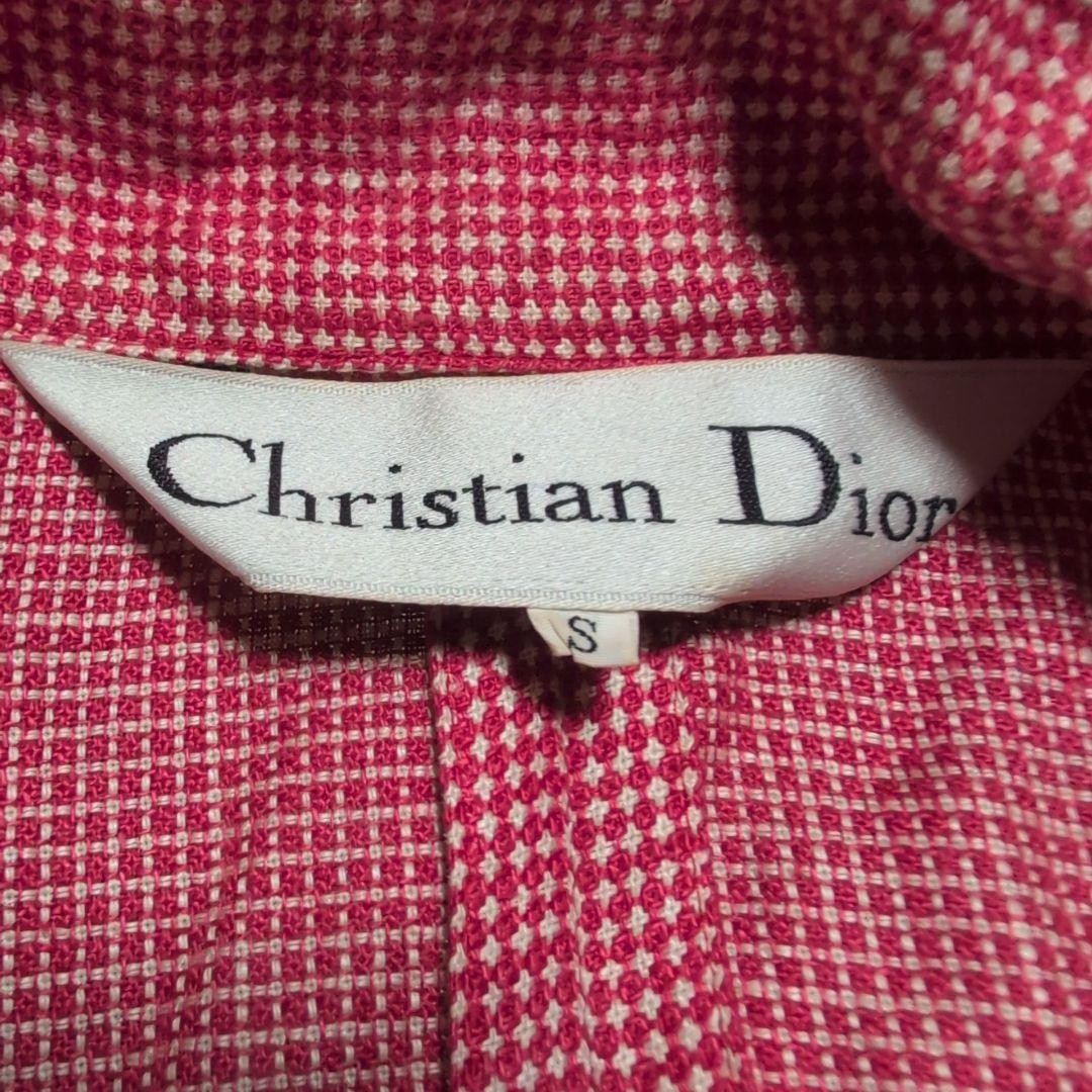 Christian Dior Linen Checked Pattern Tailored Jac… - image 23