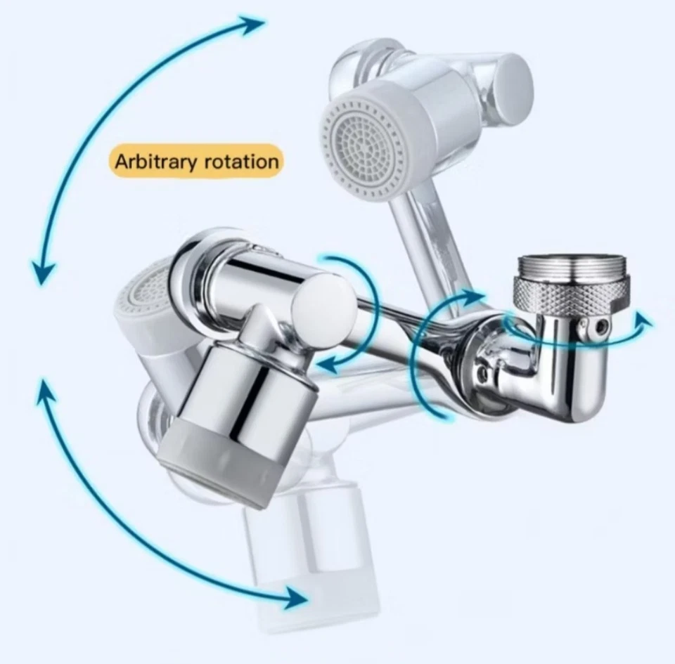 Rotatable Faucet Extender Filter Dual-mode Effluent For Bathroom/ Kitchen Basin - Image 3 of 4