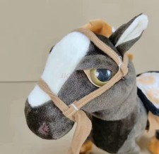 Spotted Animated Horse Toy Interactive Horse Figures Sound Wagging Head Walking