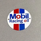 VINTAGE MOBIL RACING PORCELAIN SIGN CAR GAS TRUCK OIL MOTORCYCLE