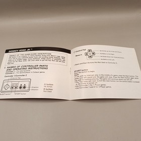 Donkey Kong Classics NES Manual Only