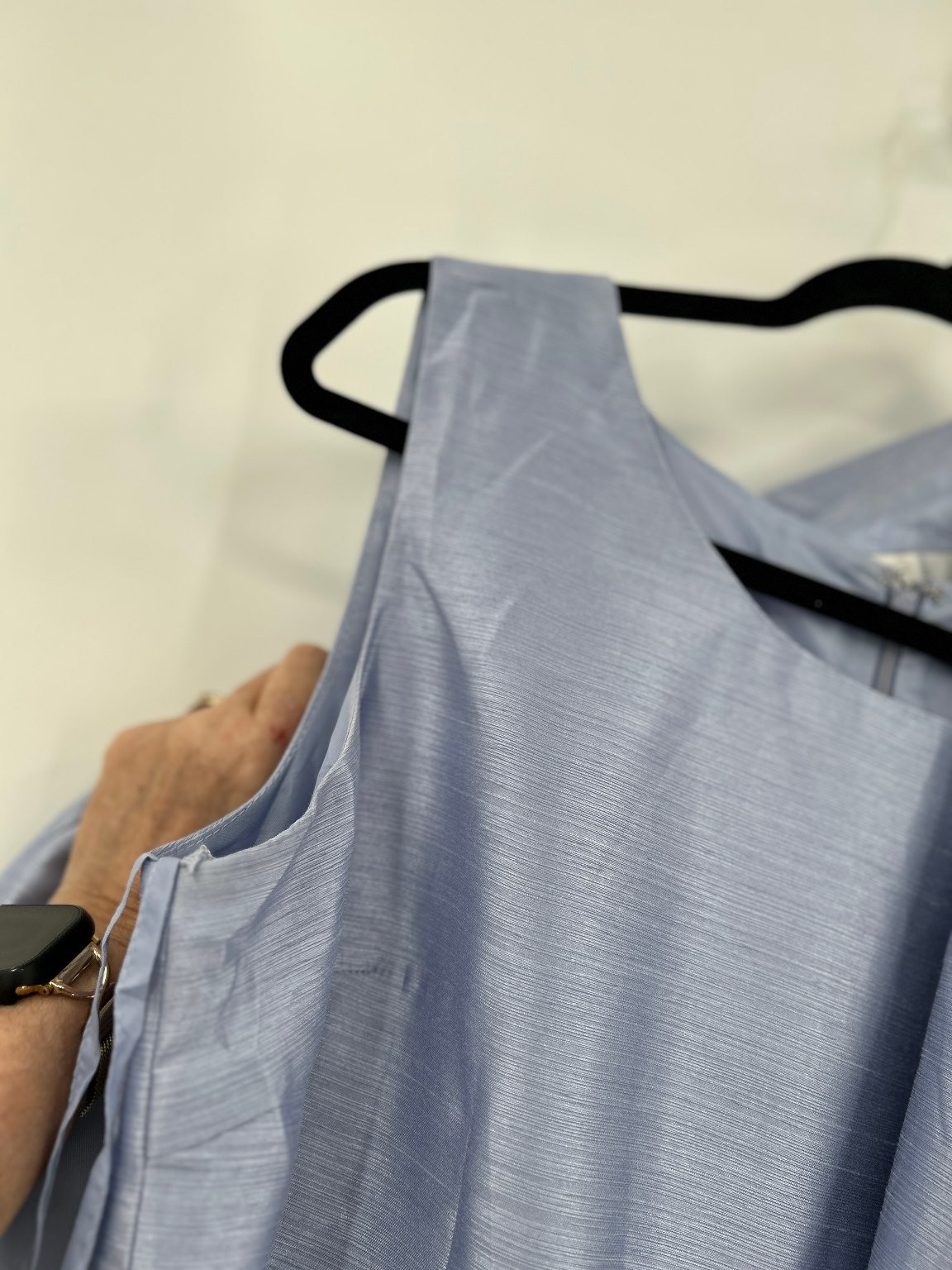 Le Suit Women's Dress Size 14 Light Blue Sleeveless Sheath