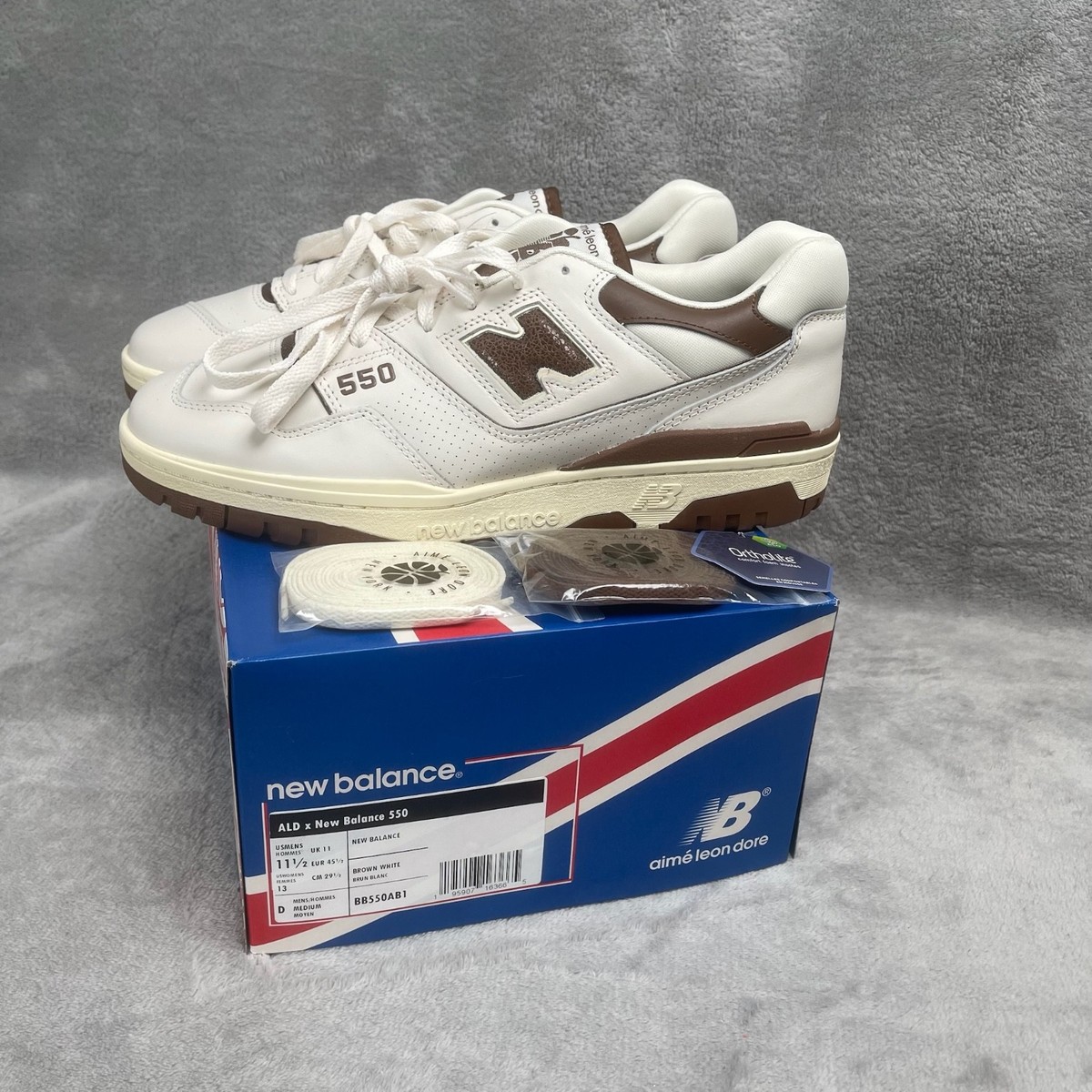 New Balance 550 x Aime Leon Dore Brown White Size 11.5M (BB550AB1
