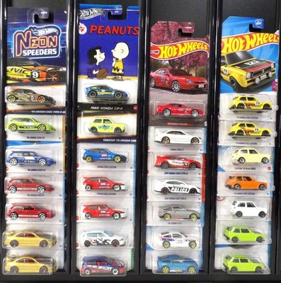 Hot Wheels Honda Civic Si Prelude CRX EF Custom Neon Speeder 28 Cars