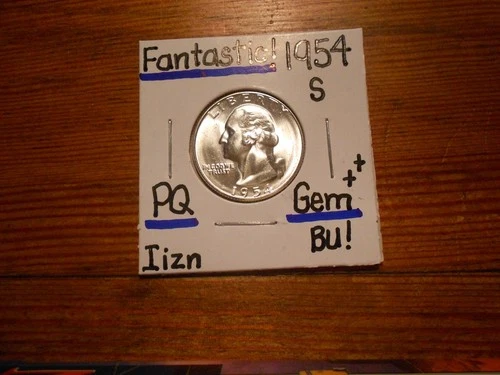 1954S Washington Quarter Gem BU+ FANTASTIC!!!! PQ!!!! NICE++++++++