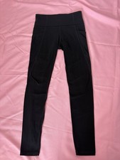 Athleta Black Yoga Work Out Pants With Pockets Small