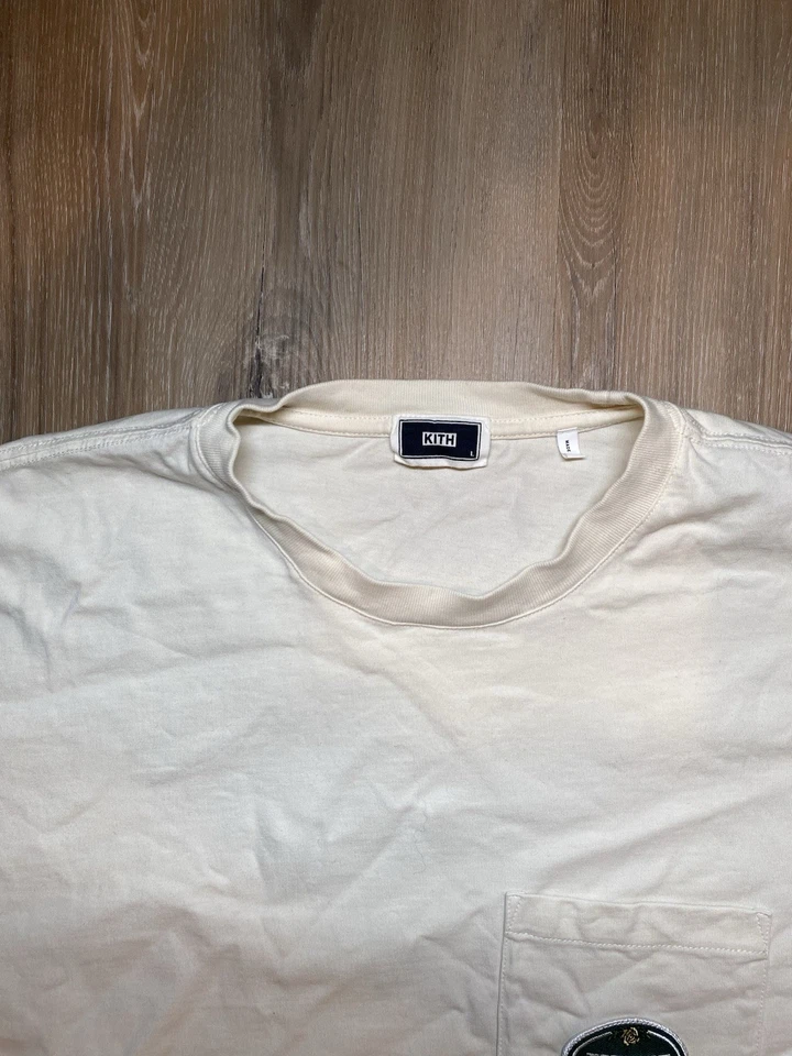 Camiseta KITH New York Bolsillo Logo - Blanco roto - Talla L Foto 3 de 4