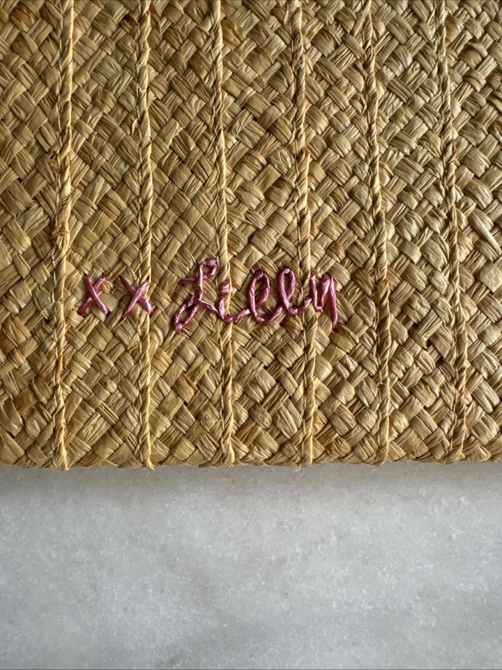 Lilly Pulitzer  ‘Caliente’ Shrimp Lobster Straw Clutch Bag - Image 3 of 4