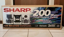 Vintage Sharp Mini Component System 3 CD Double Cassette Tuner Sealed In The Box