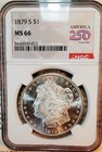 * 1879 S * NGC MS66 DIAMOND WHITE GEM INCREDIBLE PQ MORGAN SILVER DOLLAR #012