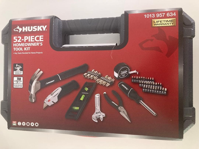 #ad Husky 52 Piece Homeowner#x27;s Tool Kit #1013 957 634 $33.00