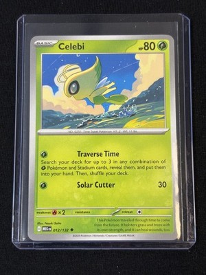 2025 POKEMON CARD 012/132 CELEBI MEG EN MEGA EVOLUTION TCG