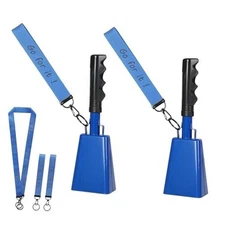 10 Inch Cowbells with Handle, Cheering Bell Noice Maker for Sporting Bule