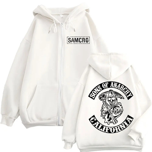 Sons of Anarchy Sudadera con Capucha Para Hombre Chaqueta con Cremallera Abrigo Samcro Jax - 12+ Estilos - Imagen 15 de 38