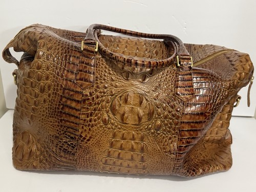 Brahmin Duxbury Weekender Toasted Almond Umhängetasche Beuteltasche Etikett Staubbeutel - Bild 5 von 11