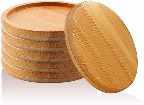 6er Pack Bambuspflanze, Sukkulentöpfe Kaktuspflanzgefäß Rundtopftablett - Bild 3 von 40