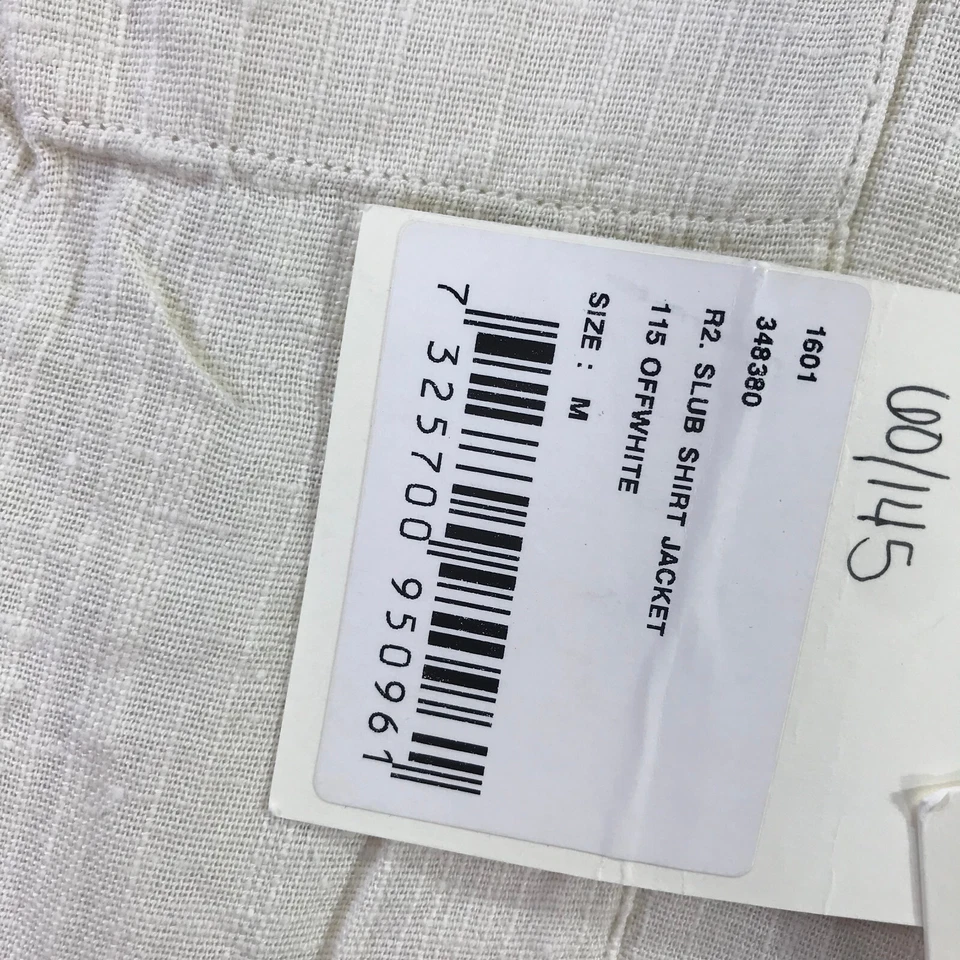 Chaqueta Gant Rugger Para Hombres Mediana Abotonada Slub Camisa Chaqueta Bolsillo Ligera Foto 4 de 4