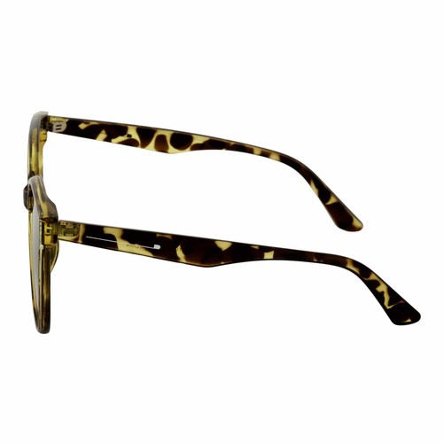 MYA - Polarized Womens Oversize 3 Pin Cat Eye Sunglasses Green Tortoise Smoke - Picture 6 of 10