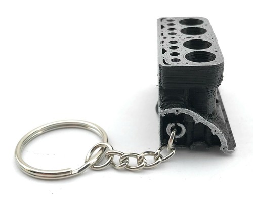 Ford Model A Engine Block Keychain - Model A Ford 4 cylinder - Engine Keyring - Picture 6 of 6