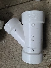 Charlotte Pipe Schedule 40 4 in. x 4 in. X 3 In. Dia. Hub PVC Wye -Pack of 1