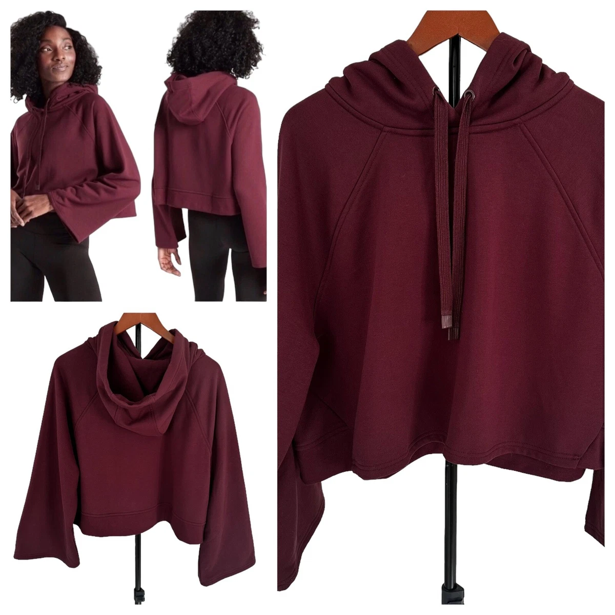 Athleta hotsell cropped sweatshirt
